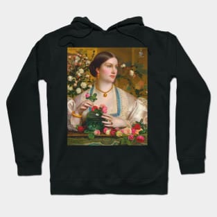 Grace Rose by Frederick Sandys Hoodie